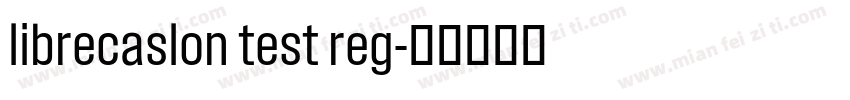 librecaslon test reg字体转换